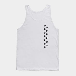 Tiny Paw Prints - black Tank Top